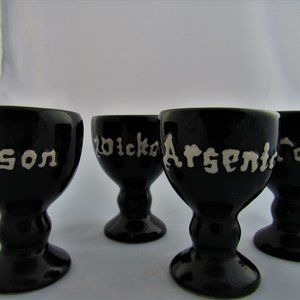 Halloween Gothic Egg Cups Shot Glasses